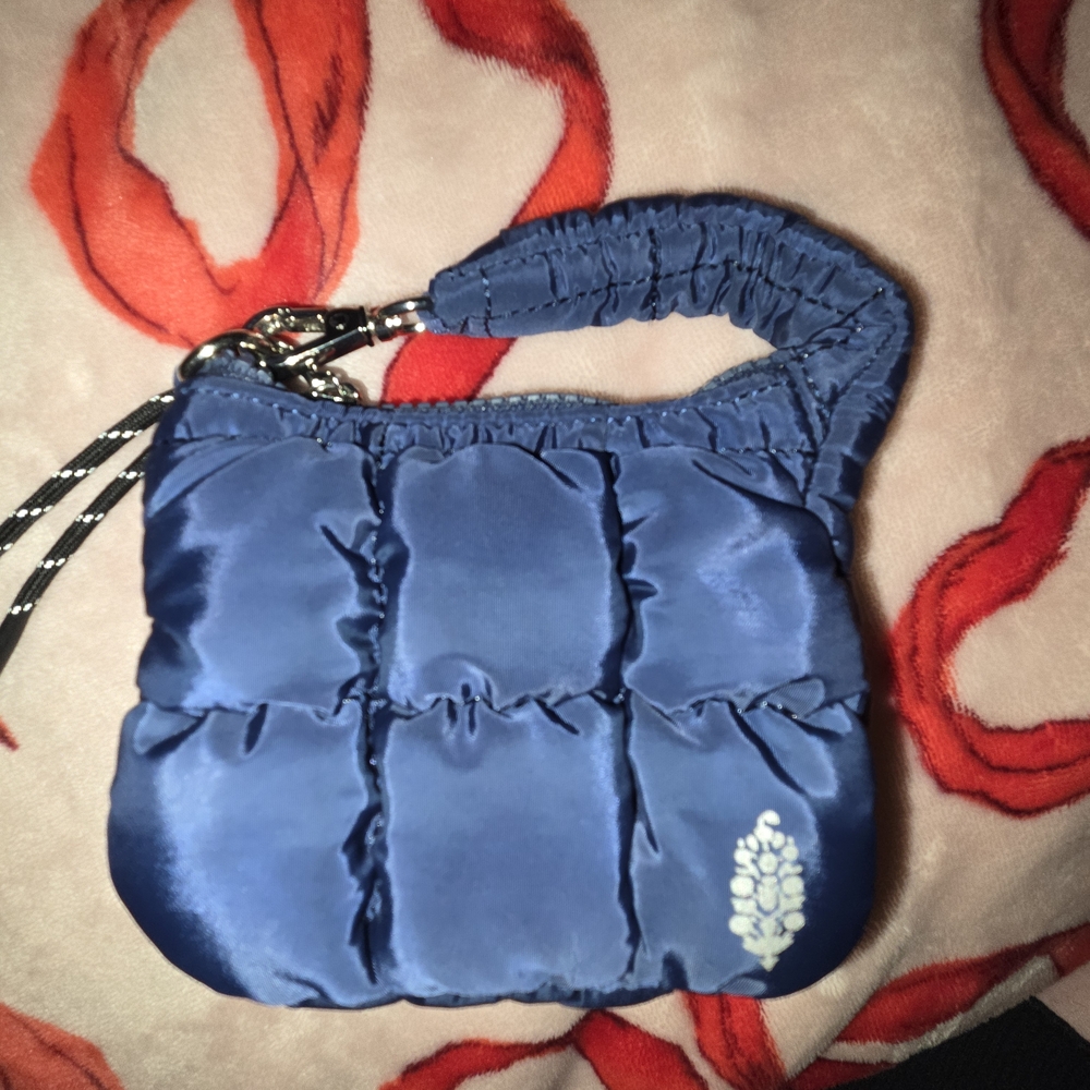 Blue Quilted Women's Bag
